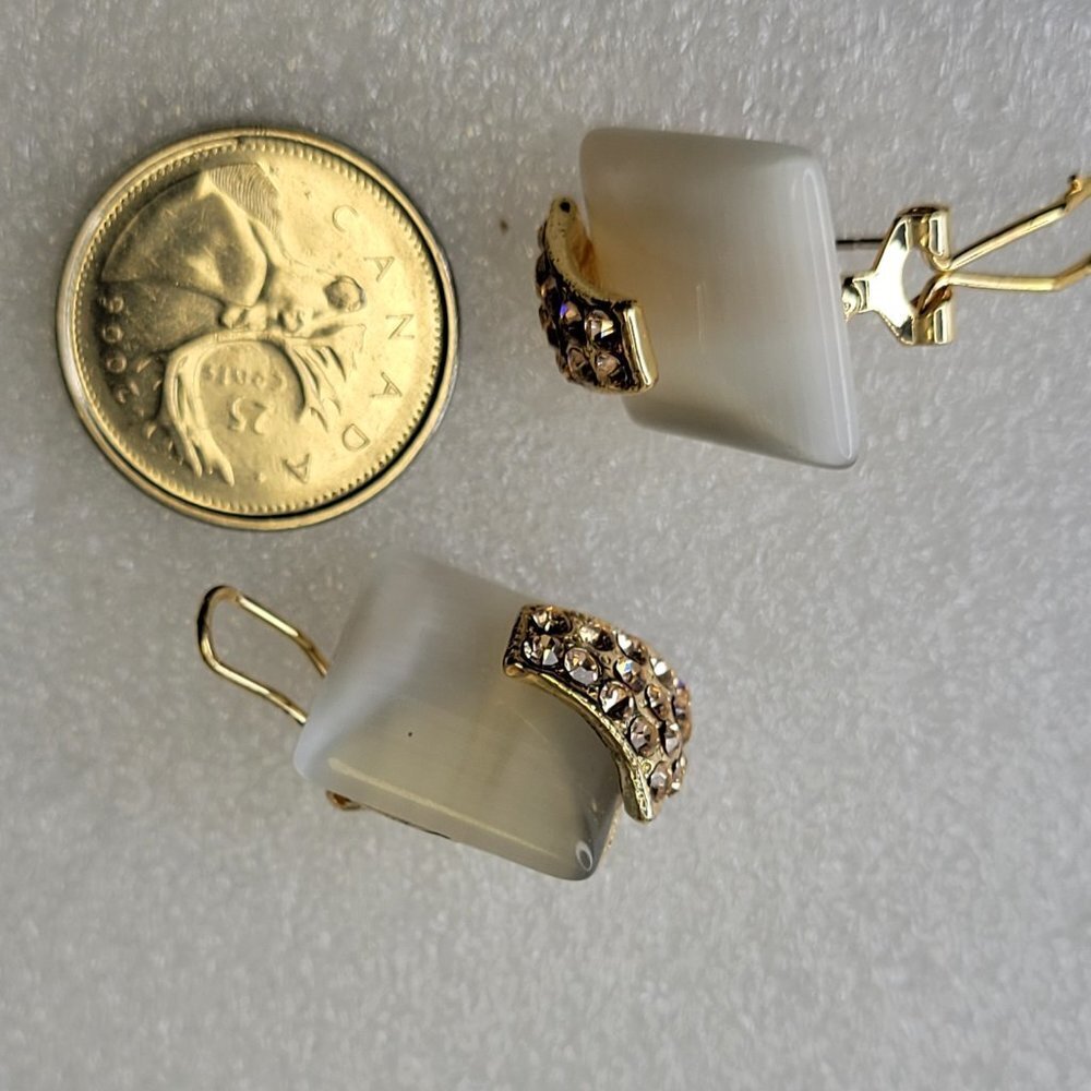 Cufflink Style Earrings - Picture 9 of 11